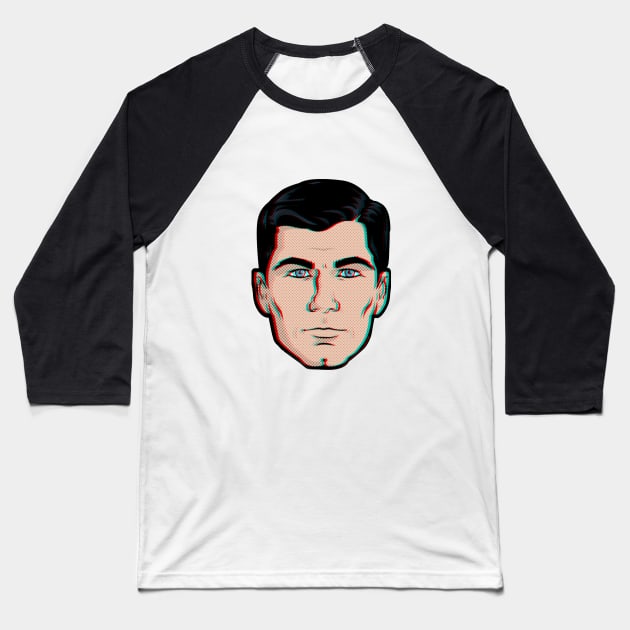 Archer Pop Art 3D! Baseball T-Shirt by GeleHaas